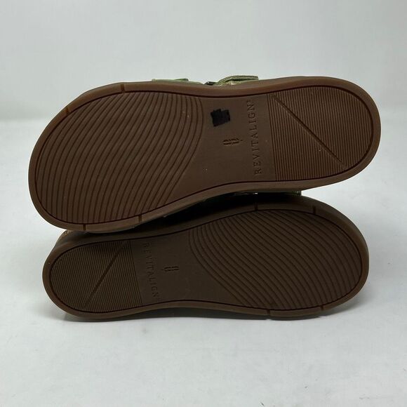 Spenco Revitalign Spring Slides Sandals Womens Sz 7 Suede Olive Green - Picture 6 of 8